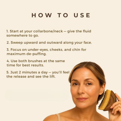 LUMORA® Lymphatic Contour Face Brush